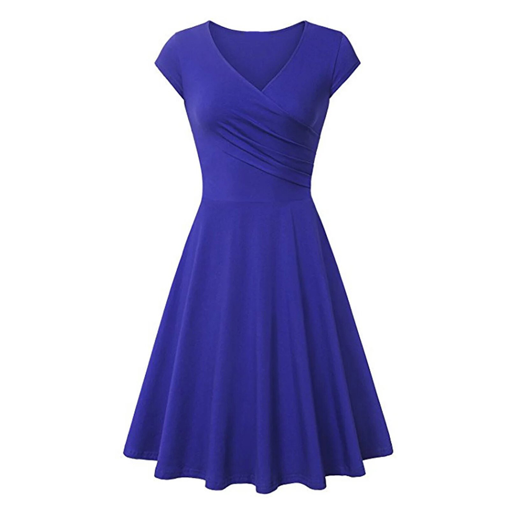 Summer Women Dresses V-Neck Bodycon Casual Dress - Image 2